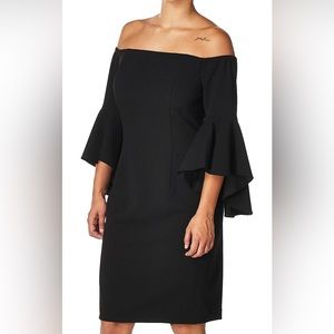 Calvin Klein Women's One Shoulder Solid Sheath Dress